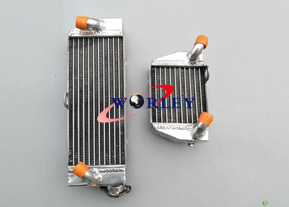 Aluminum Radiator with Orange Hose for KTM 85 SX/105 SX (2003–2012)