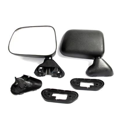 Pair of Black Door Mirrors for Toyota Hilux (1988–1998)