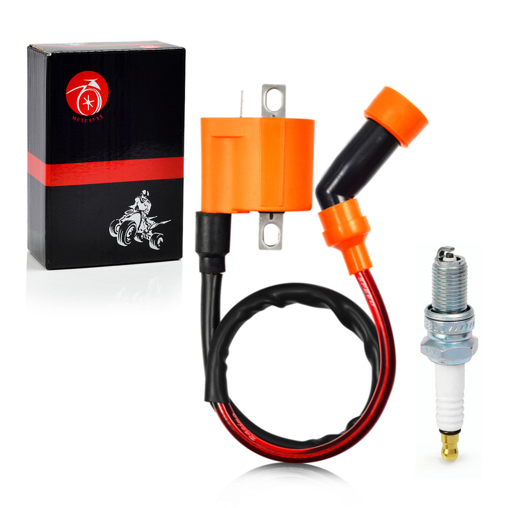 Ignition Coil & Spark Plug for Yamaha Grizzly 400 450 (2007–2014)
