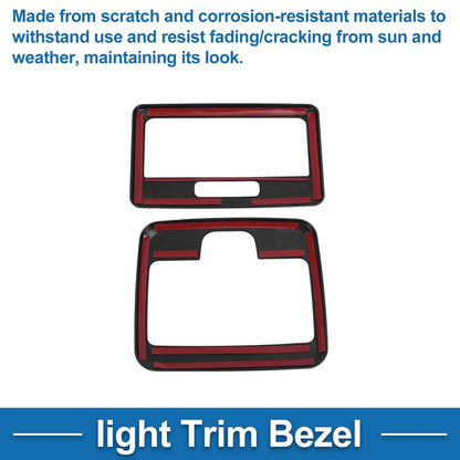 Front Row Light Trim Bezel for Suzuki Spacia Custom (2017–2024) Black