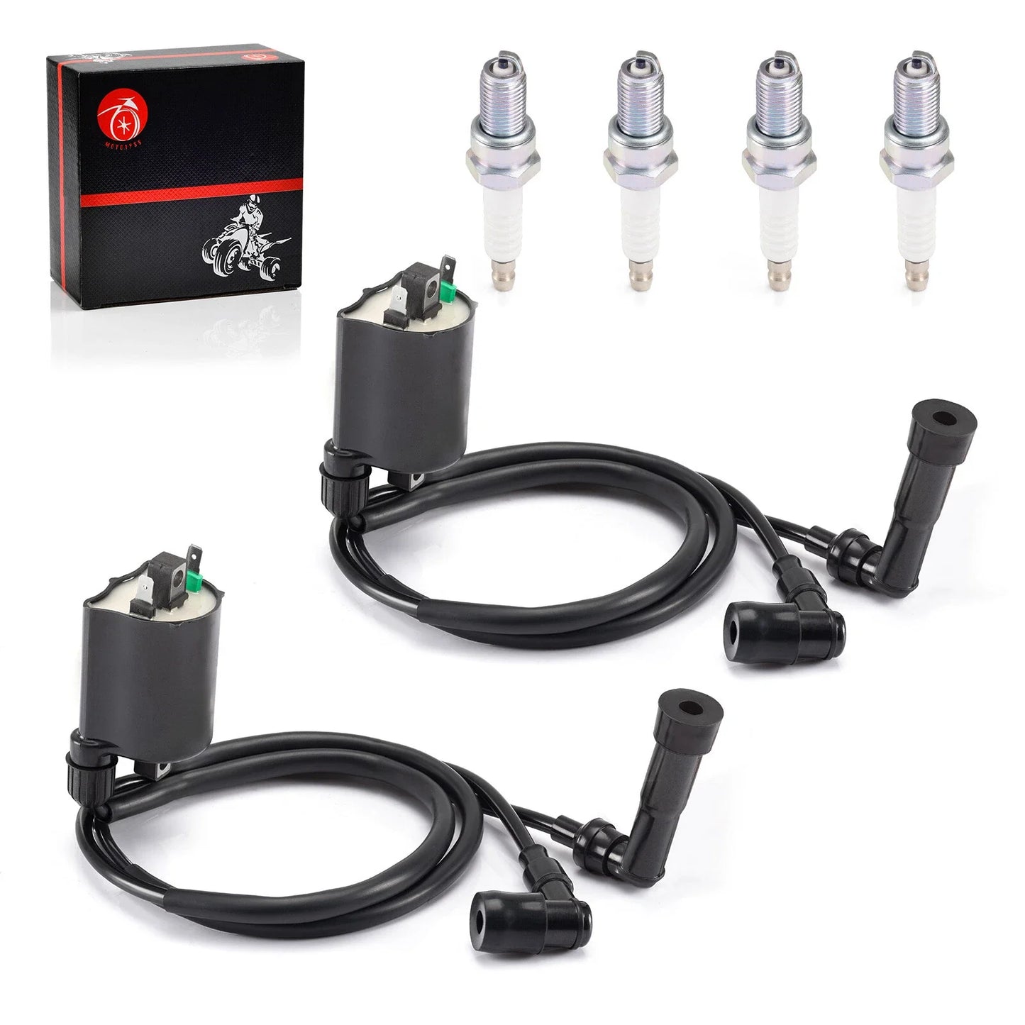 2PCS Ignition Coils for Kawasaki VN1500 Vulcan 1500 VN1500L Nomad (2000–2004)