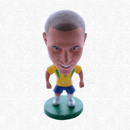 Set of 4 Roberto Carlos Soccer Player Figurines - Brazil National Team