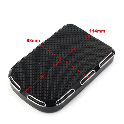 Black CNC Brake Pedal Pad Cover for Harley Touring Electra Street Tri Glide (2009-2023)