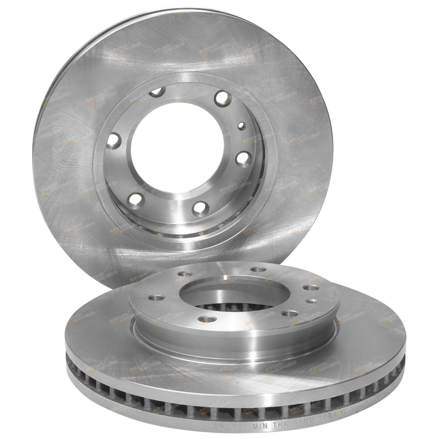 Front Disc Brake Rotors + Bendix HD Pads for Mazda BT50 (2011–2019)