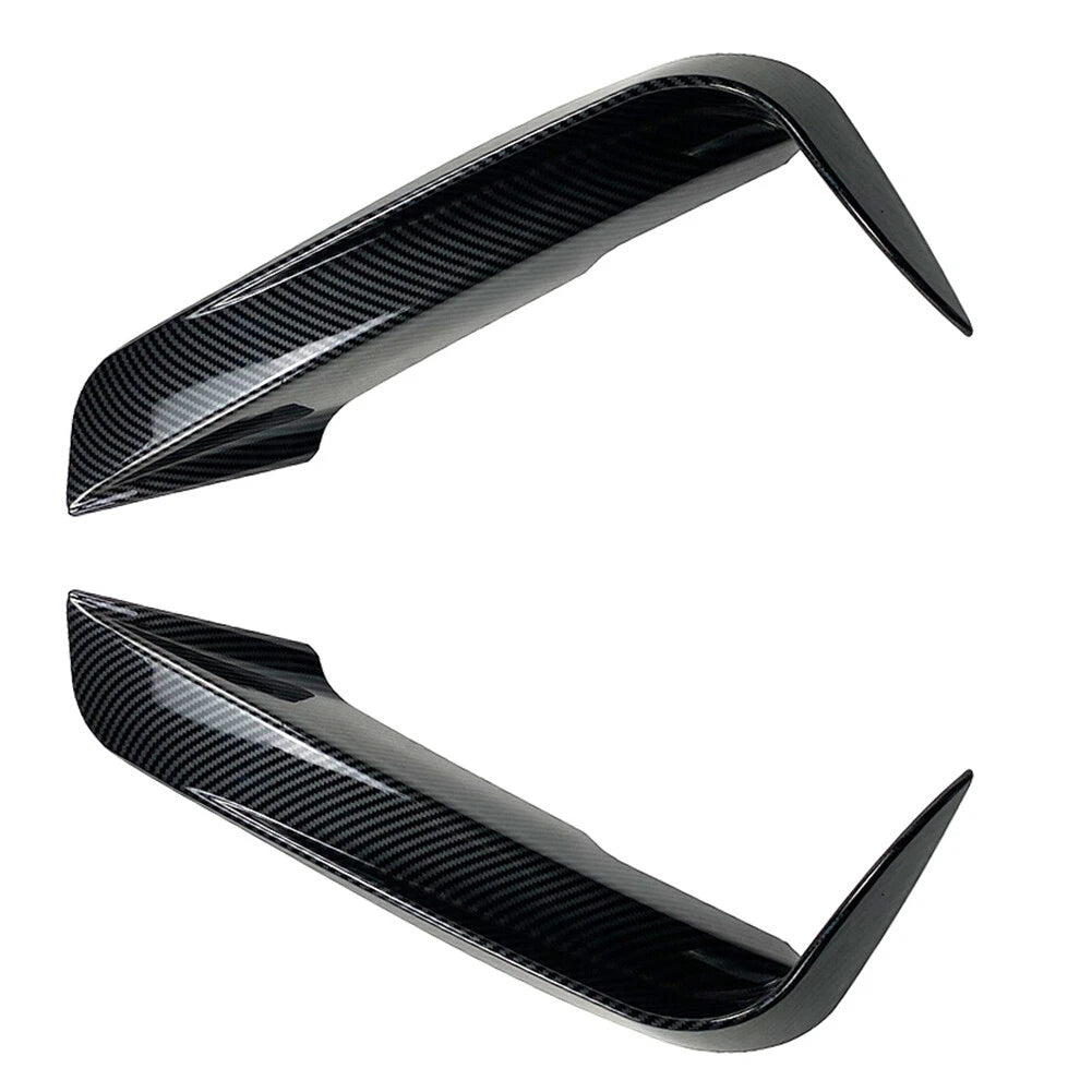 Front Bumper Fangs Trim Air Vent Lid Cover Carbon for BMW 3-Series F30 F31 (2012–2018)