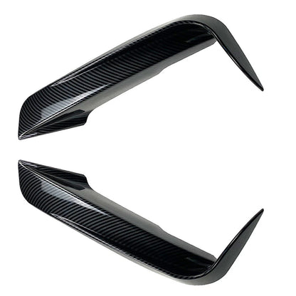 Front Bumper Fangs Trim Air Vent Lid Cover Carbon for BMW 3-Series F30 F31 (2012–2018)
