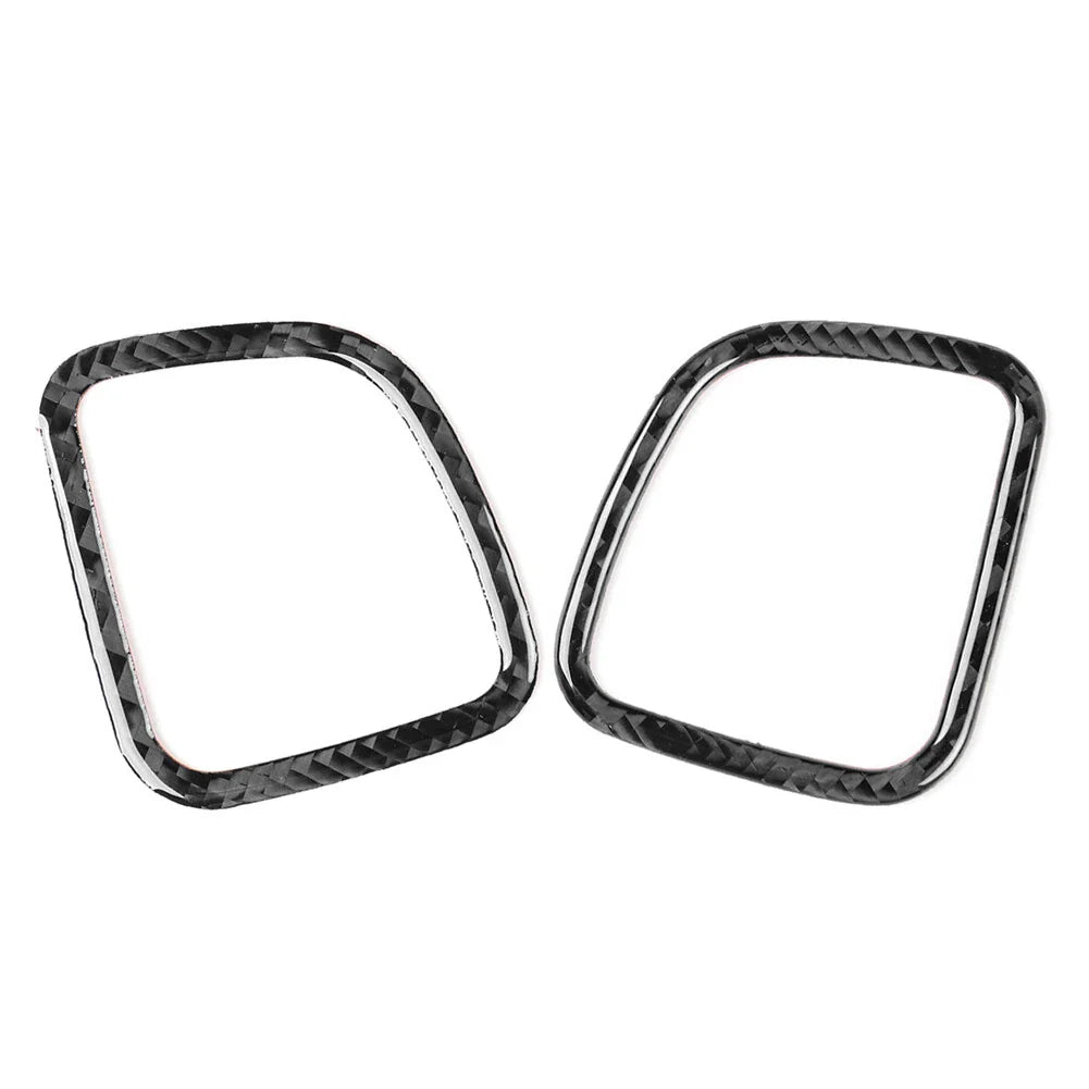 Carbon Fiber Black Interior Dashboard Air Vent Cover Trim for Cadillac CTS (08-13)