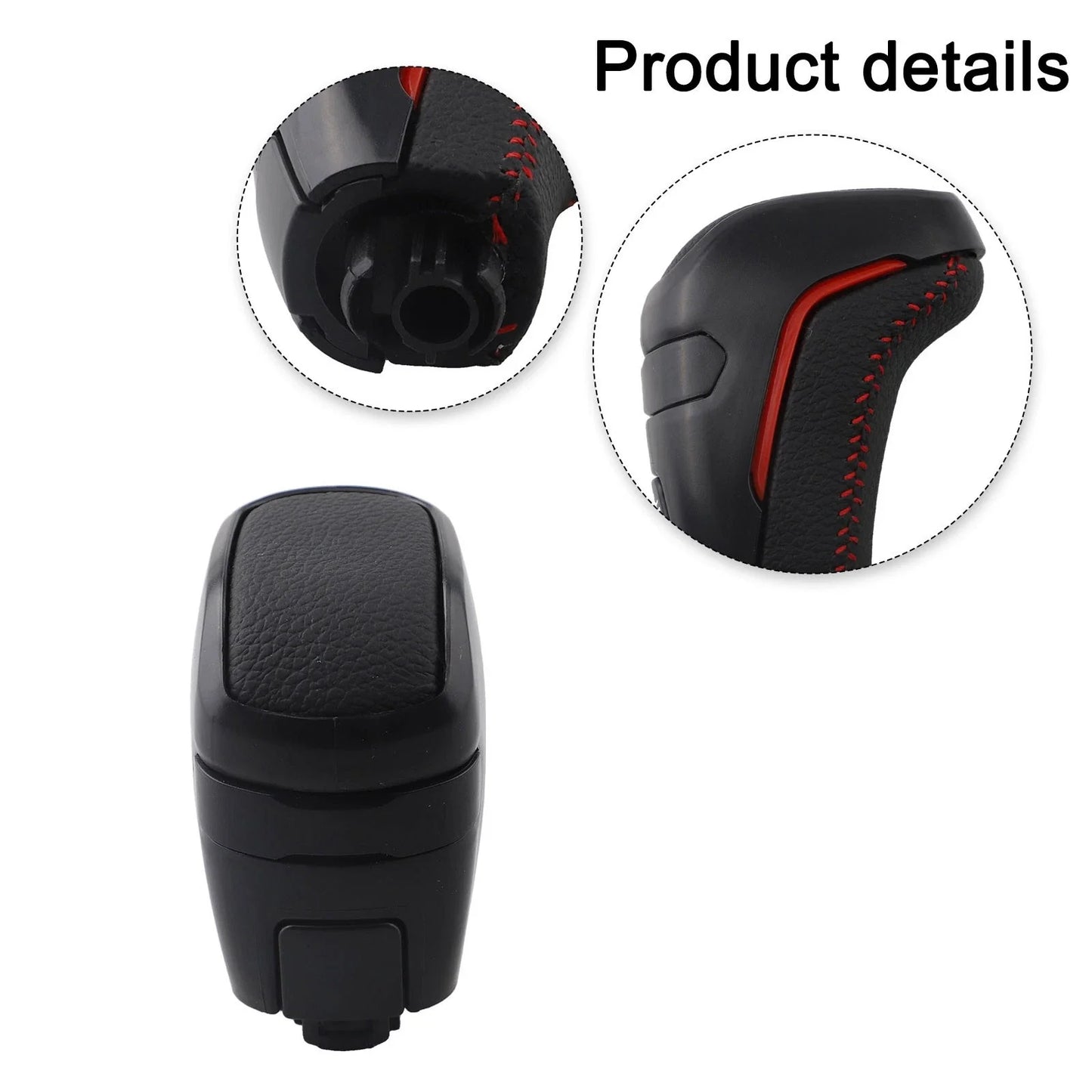 Gear Shift Handle Black Leather for Toyota Tacoma (2005–2023)