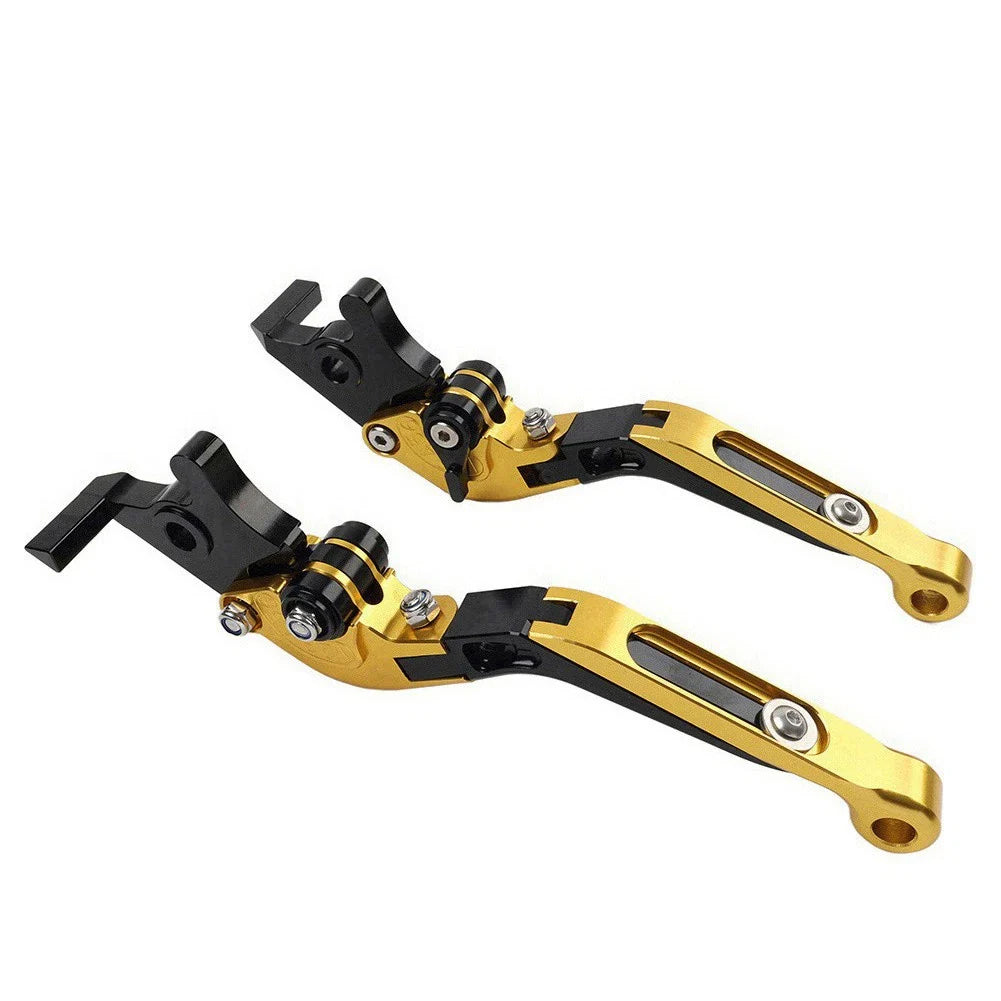 Gold CNC Folding Extendable Brake Clutch Levers for BMW S1000RR S1000R (2015-2019)
