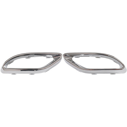 Set of 2 Chrome Bumper Trim for Mercedes-Benz A220 E400 E350 (2018–2022)