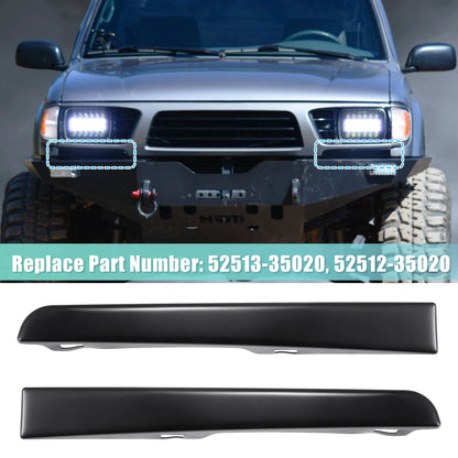 Pair Front Headlight Bumper Grille Filler for Toyota  52513-35020 52512-35020