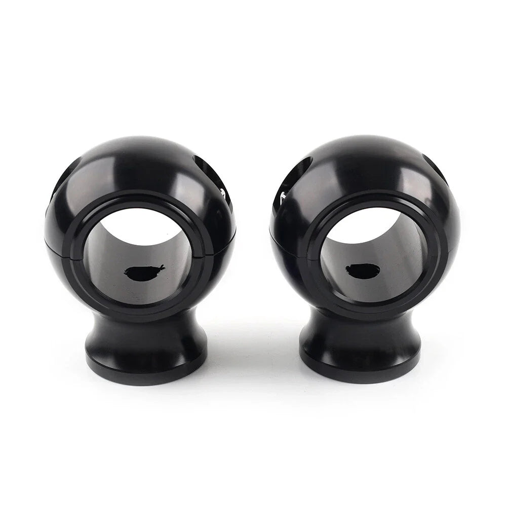 32mm 1.25" Fat Handlebar Risers Clamp Black for Harley Touring