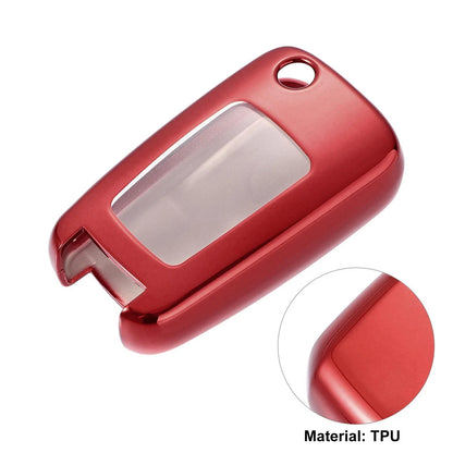 TPU Key Fob Cover for Chevrolet Impala 2014-2019 - Key Fob Shell Protector Red