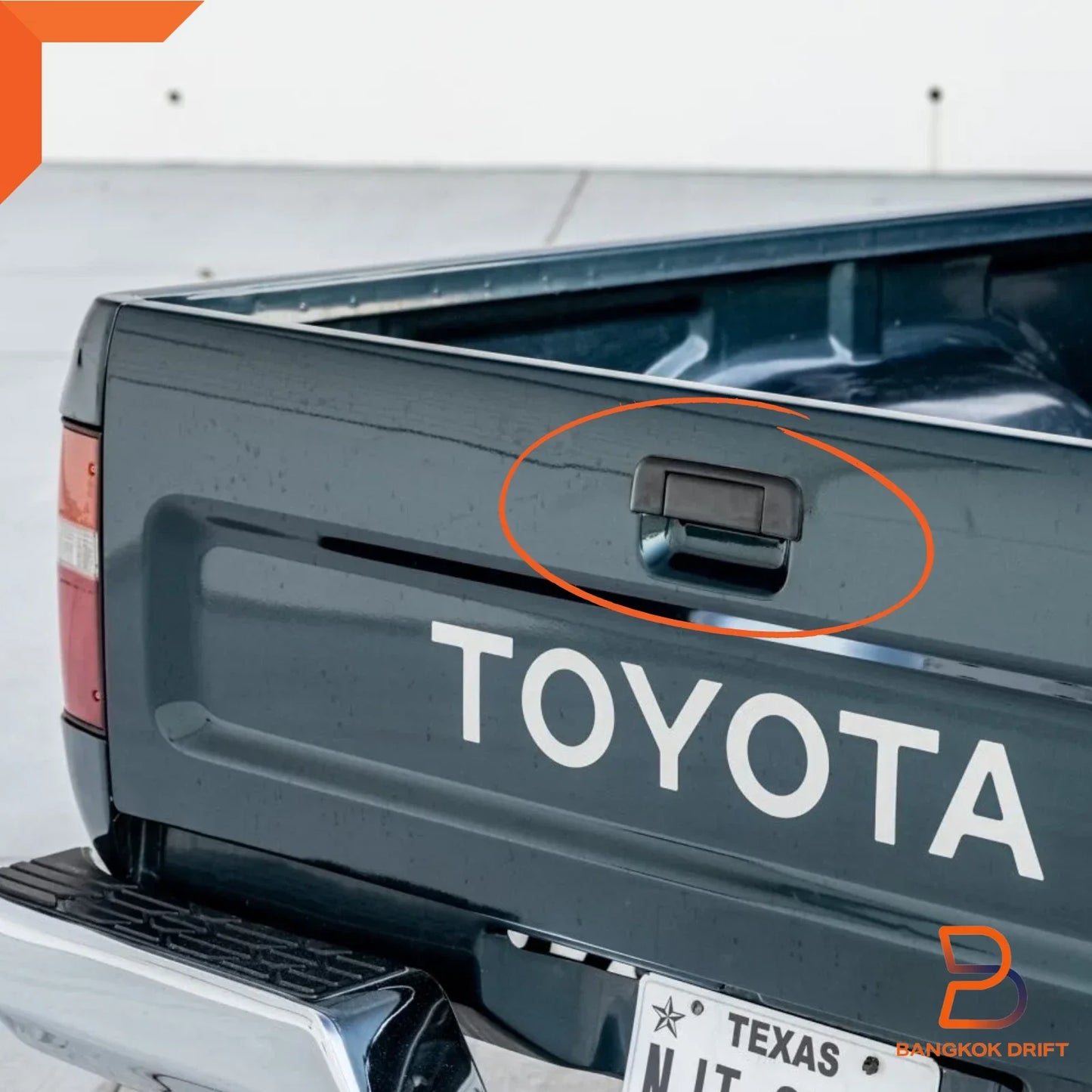 Black Tailgate Handle for Toyota Hilux 88-96, 4Runner LN85 LN105