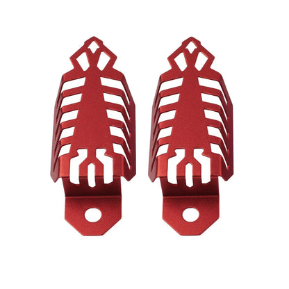 Universal Fork Dust Shock Absorber Spring Covers for Motorcycle ATV Red