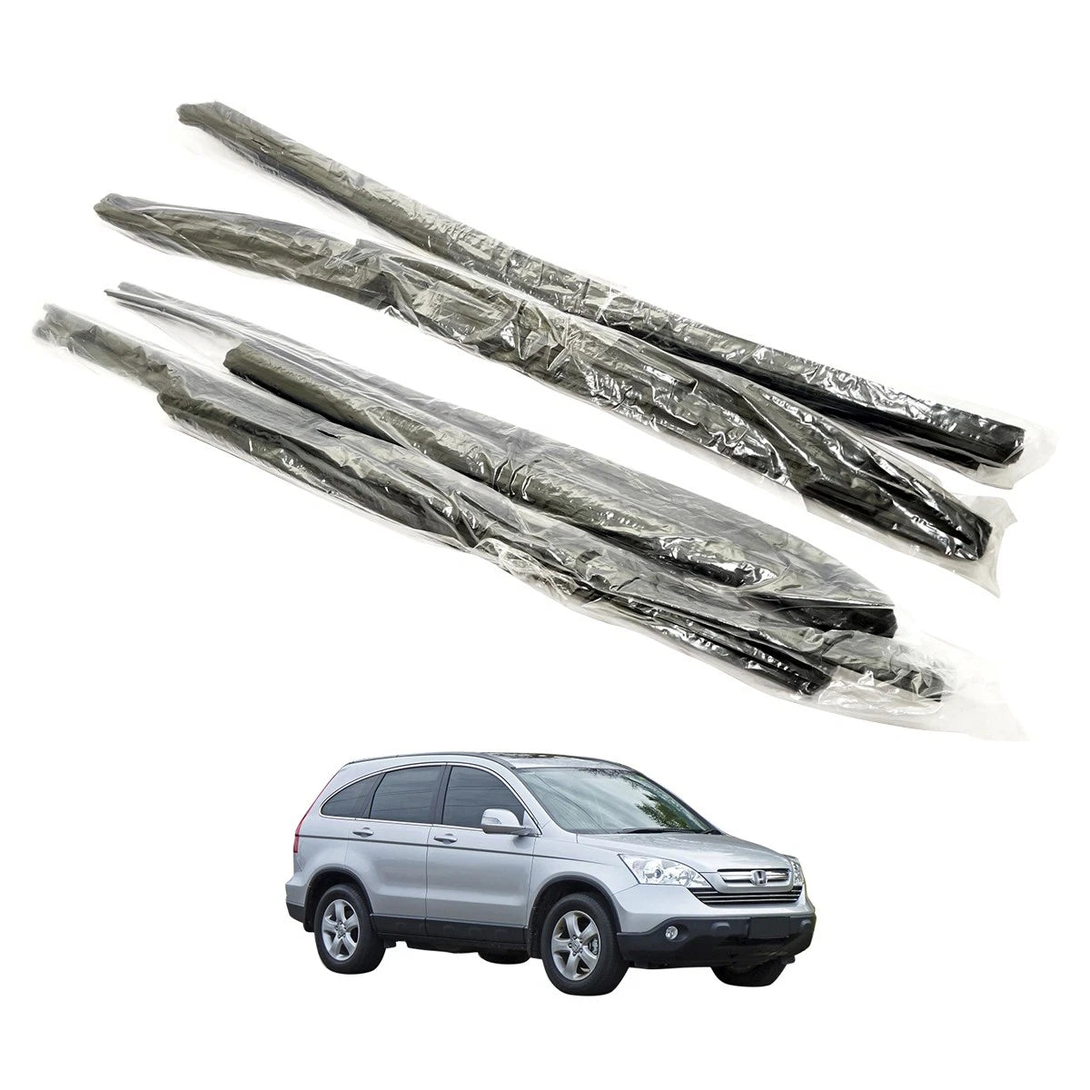 Set of 4 Door Glass Run Channel Seals for Honda CR-V (2007–2011)