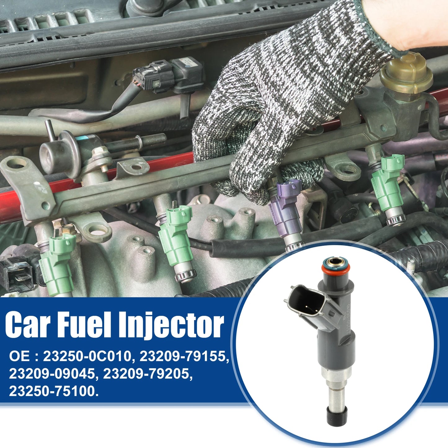 1pc Fuel Injector Nozzle for Toyota Tacoma 2.7L (2005–2014) 23209-79155