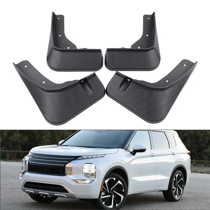 Set of 4 Wheel Mud Flaps Splash Guards for Mitsubishi Outlander PHEV (2022–2024)