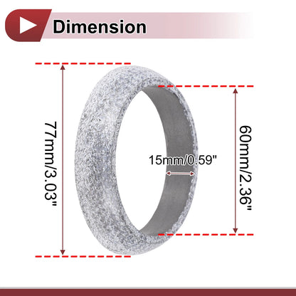 Exhaust Manifold Gasket   - 60mm, Graphite