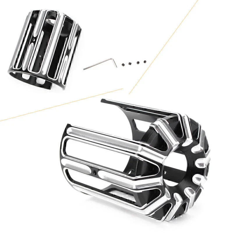 Black Aluminum Oil Filter Cover Cap Trim for Harley Twin Cam Dyna (2000-2017)