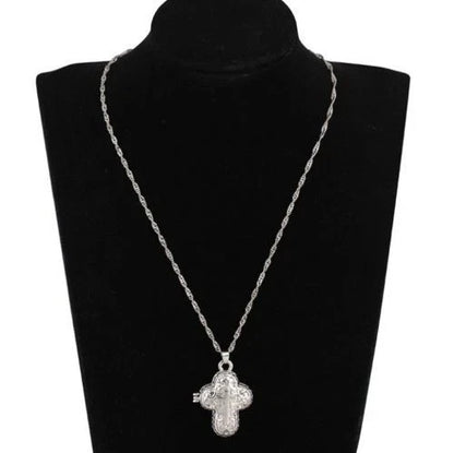 Christian Jesus Cross Catholic Crucifix Locket Pendant