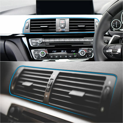 10m Light Blue Interior Gap Door Edge Trim Strip for Universal Cars
