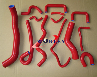 Radiator & Heater Hose Red for Nissan Skyline ECR33 GTS-25T GTS-4 (1995-1998)
