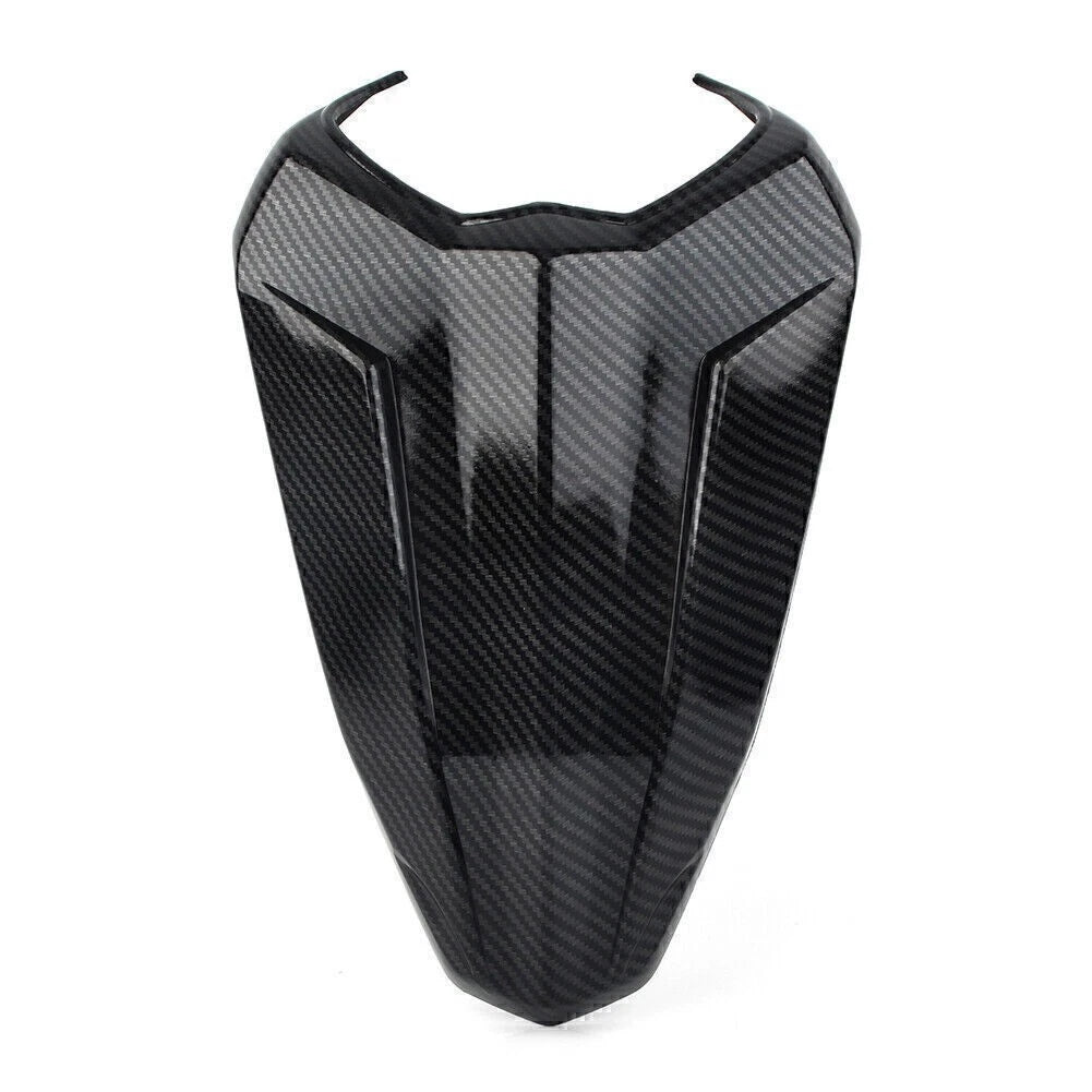 Carbon Fiber Look Rear Pillion Seat Cowl for Yamaha YZF R15 V3 (2017–2019)