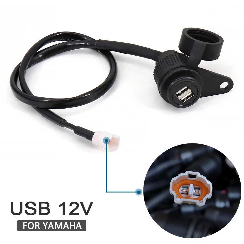 Dual USB Charger Adapter for Yamaha MT09, SP, XSR900, Tracer 900, MT07