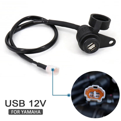 Dual USB Charger Adapter for Yamaha MT09, SP, XSR900, Tracer 900, MT07