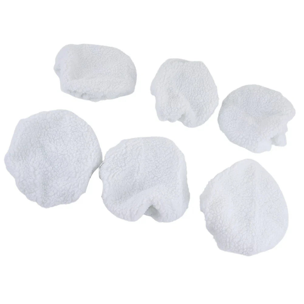 6 x 240mm Polisher Car Buffer Waxer Polishing Pads for Vehicles