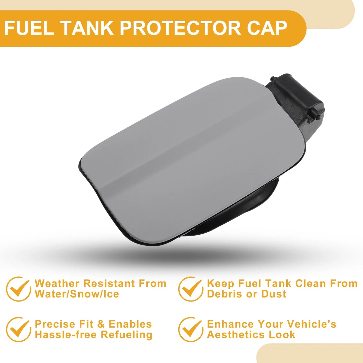 Fuel Tank Door Cap for Audi A6 C7 (2012–2018) No. 4GD809907A Primer ABS