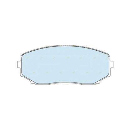 Set of 4 Front Disc Brake Pads for Mazda CX-7 (2006–2010)