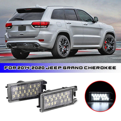 White LED Rear License Light for Jeep Grand Cherokee (2014–2020)