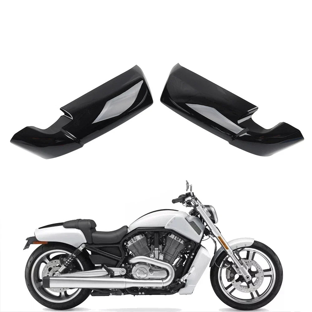 Glossy Black Radiator Side Covers for Harley VRSCF V-Rod Muscle (2009-2017)