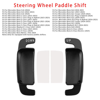 Shift Pallets for Benz A E GLC (2022–2023) Aluminum Black