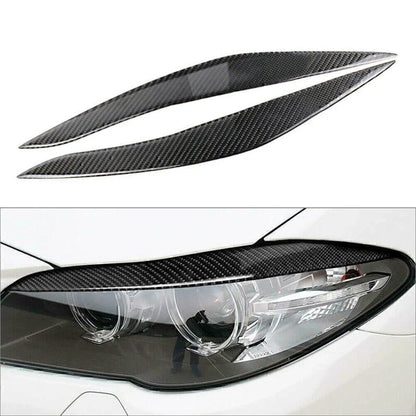 Carbon Fiber Headlight Eyelid Covers for BMW 5 Series (2011-2017)