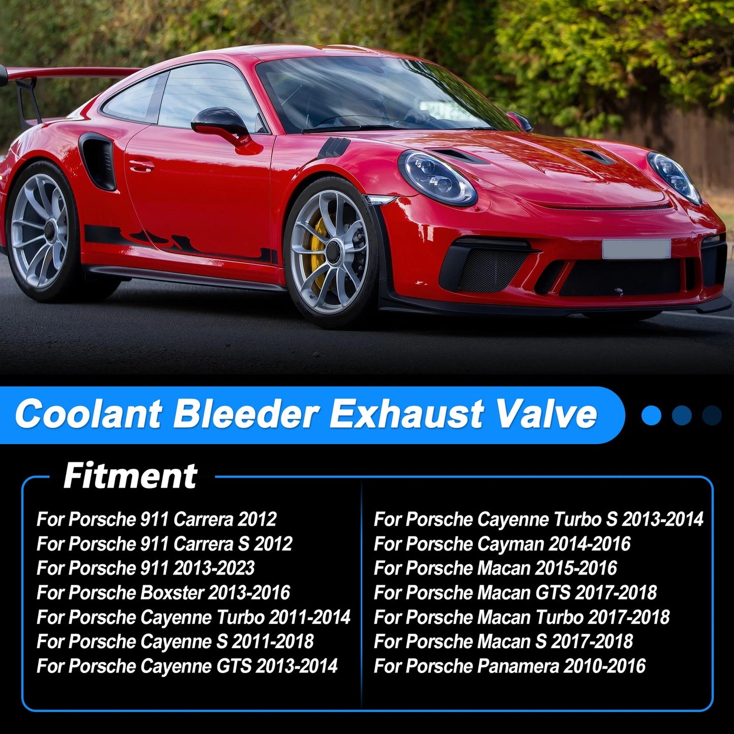 7P5121671A Engine Coolant Bleeder Exhaust Valve for Porsche 911 (2013–2023)