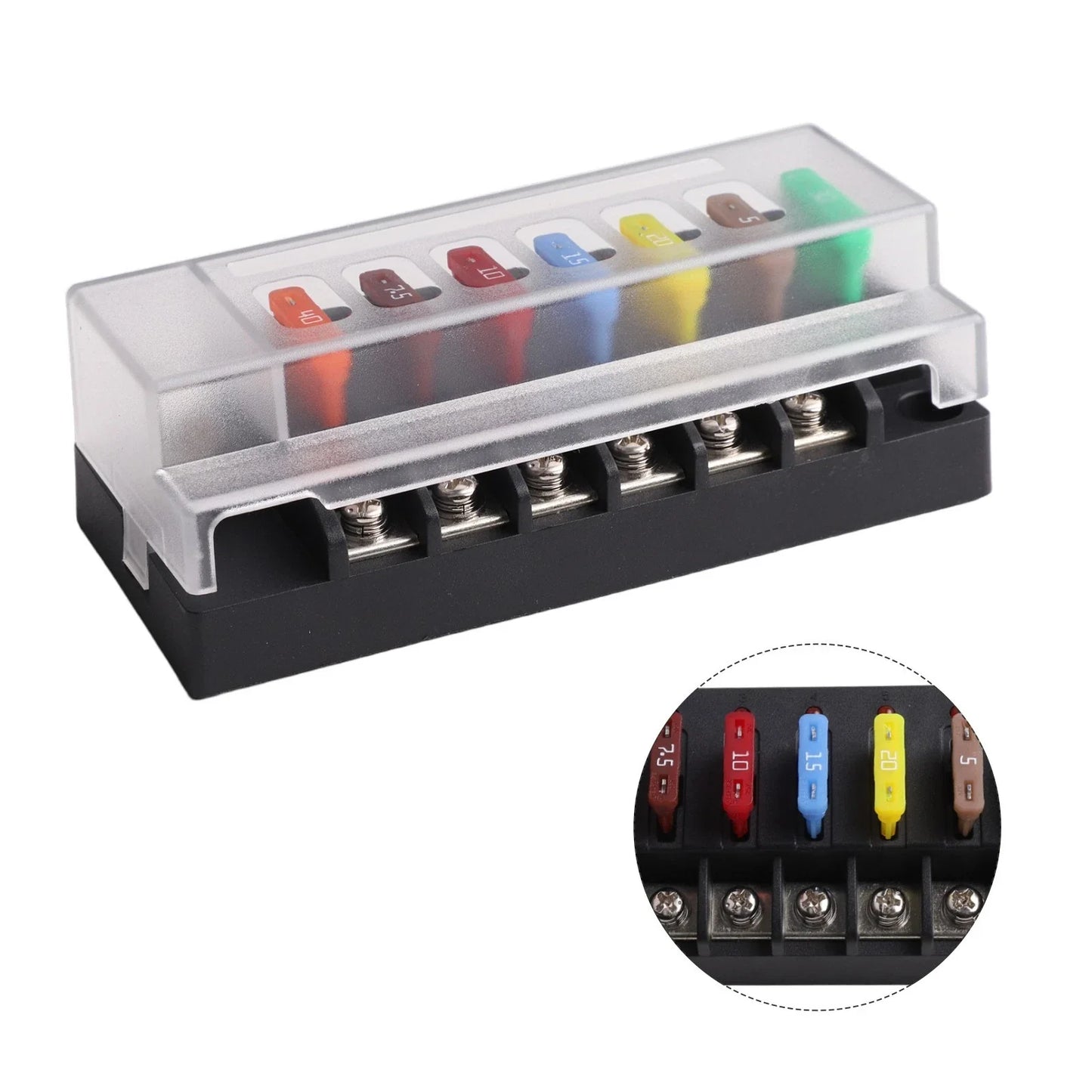 Fuse Block Kit / 12V / LED Indicator for Marine