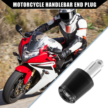 2 Pcs Handlebar End Plug 7/8" for Honda Motorcycle  Black