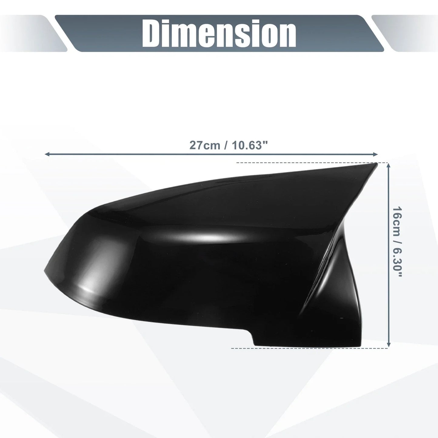 1 Pair Mirror Cover Cap Gloss Black for BMW X1 328i 125i 330i 320i 220i
