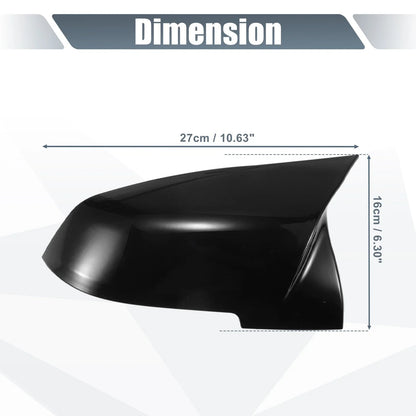 1 Pair Mirror Cover Cap Gloss Black for BMW X1 328i 125i 330i 320i 220i