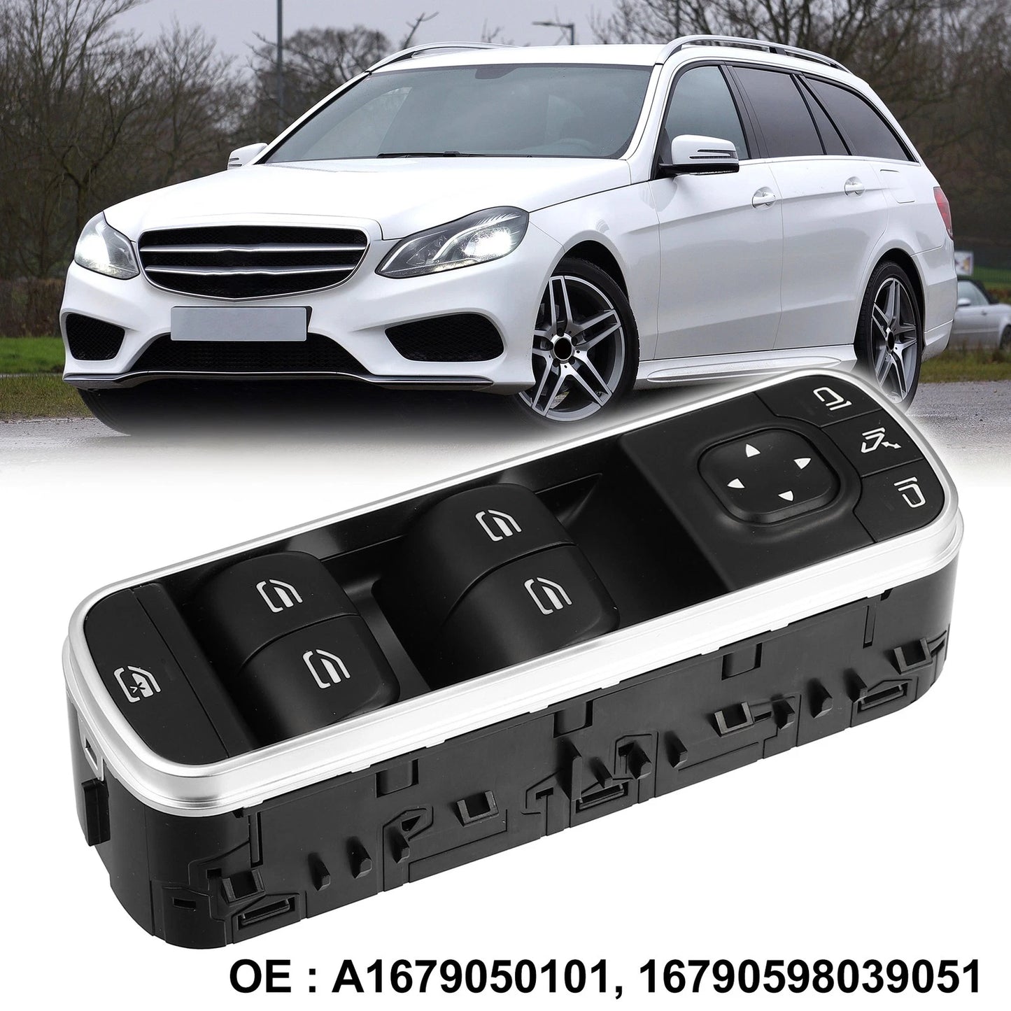 Left Side Power Window Switch A1679050101 for Mercedes A220 CLA250 (2019–2021)