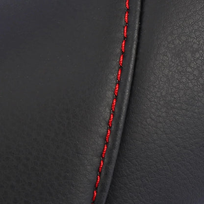 Car Front Seat Armrest Cover Black with Red Line for Honda CR-V (2010-2011)