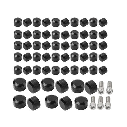 61X Engine Topper Screw Bolt Cap Kit for Harley Twin Cam Softail (2007-2017)