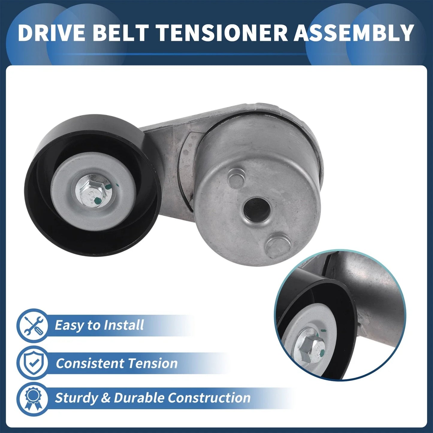 Belt Tensioner for Chevrolet C4500 (2003-2009) Metal 1 x Unit
