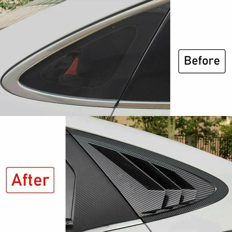 Carbon Fiber Side Vent Window Louver Cover Trim for Hyundai Sonata (2020–2023)