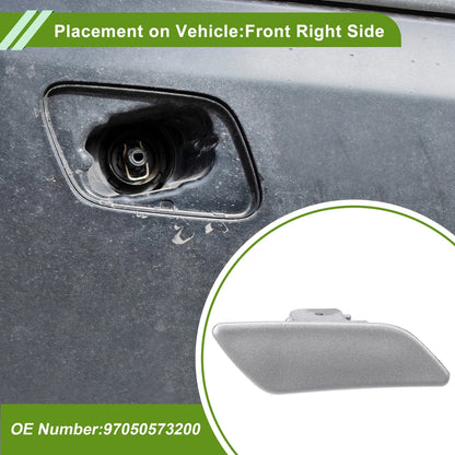 Washer Nozzle Cover for Porsche Panamera (2010-2023) - Silver Tone