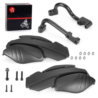 2 Hand Guards & Mount Brackets for Polaris Scrambler Sportsman 850 XP (2015–2023)