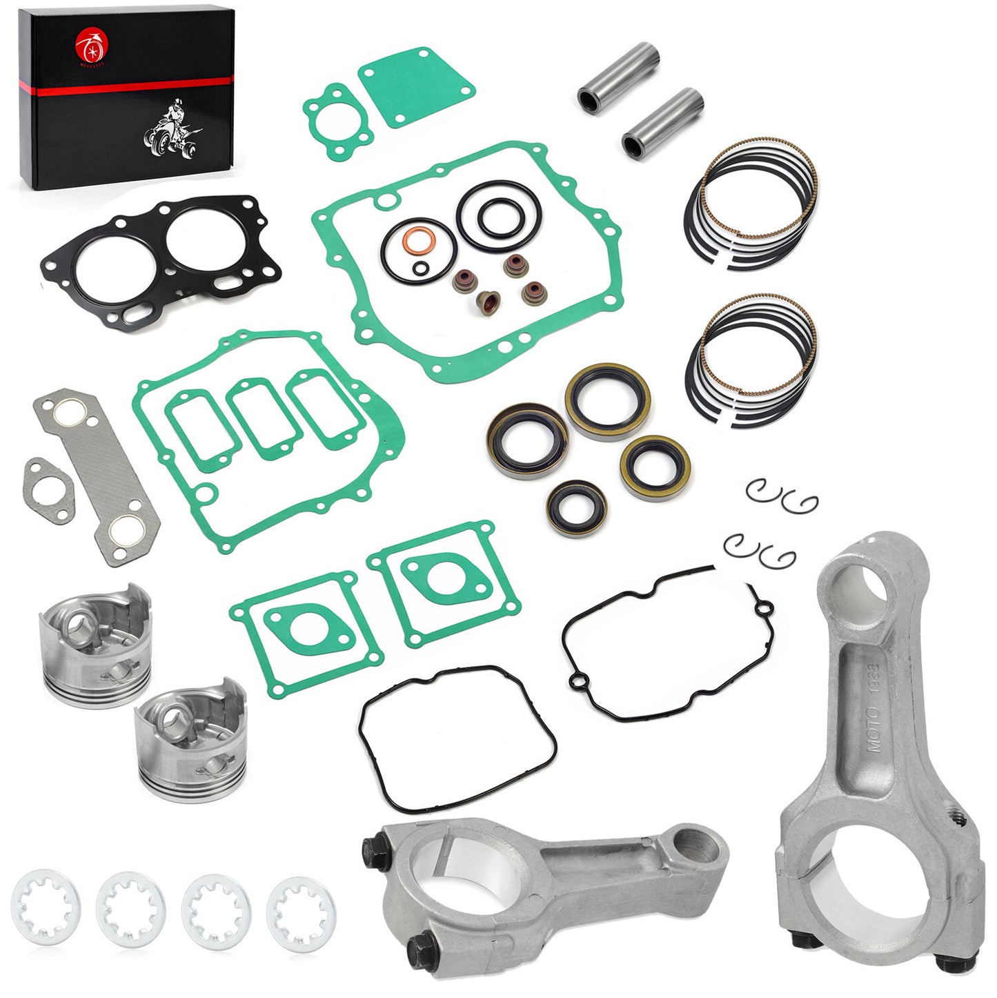 Piston and Ring Gasket Kit for EZGO Golf Cart 295cc (1991–2008)